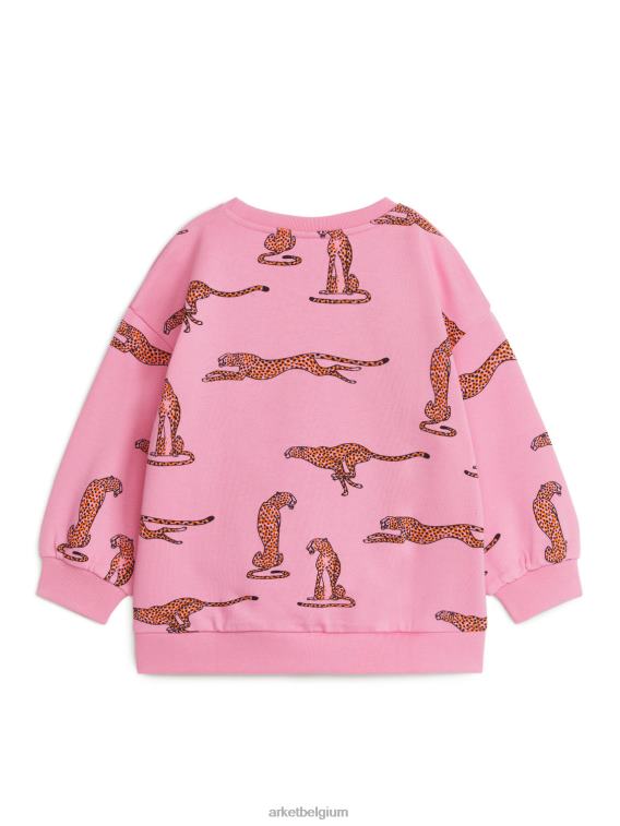ARKET kleding 0DXJP1440 roze/cheetah oversized sweatshirt kinderen