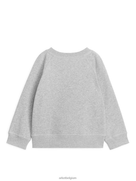 ARKET kleding 0DXJP1444 grijs gemêleerd katoenen sweatshirt kinderen