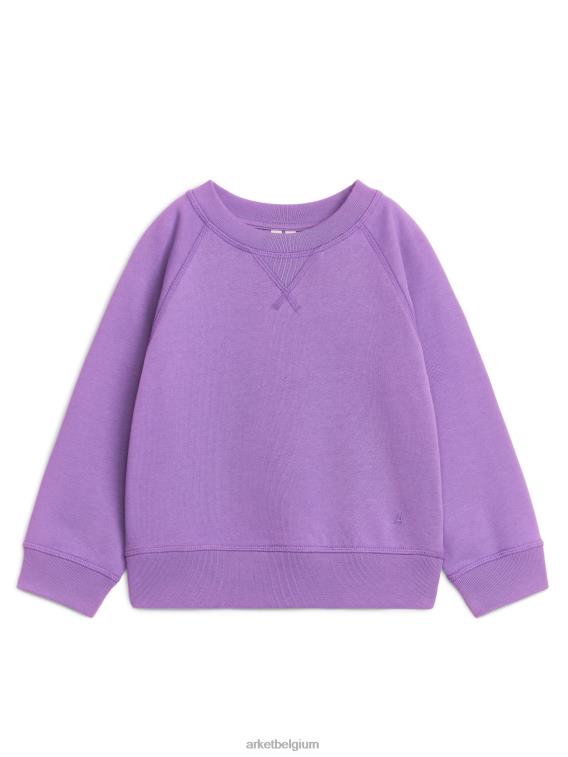 ARKET kleding 0DXJP1445 paars katoenen sweatshirt kinderen
