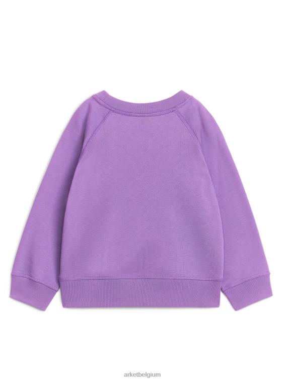 ARKET kleding 0DXJP1445 paars katoenen sweatshirt kinderen