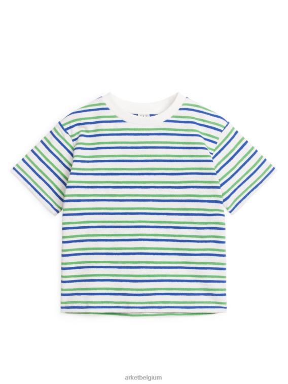 ARKET kleding 0DXJP1448 wit/groen/blauw getextureerd t-shirt kinderen