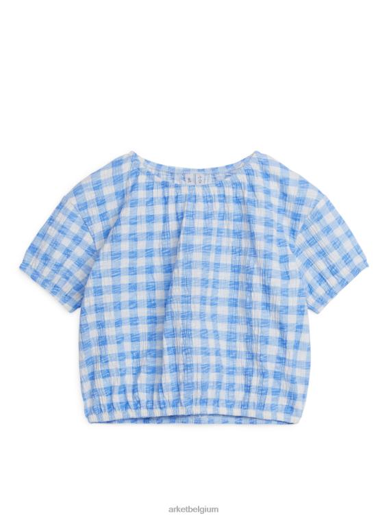 ARKET kleding 0DXJP1455 wit Blauw getextureerde bovenkant kinderen