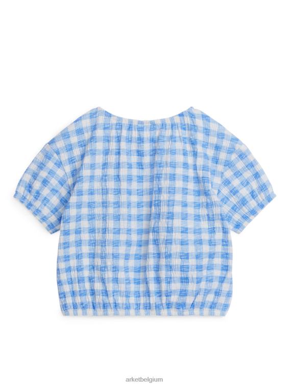ARKET kleding 0DXJP1455 wit Blauw getextureerde bovenkant kinderen