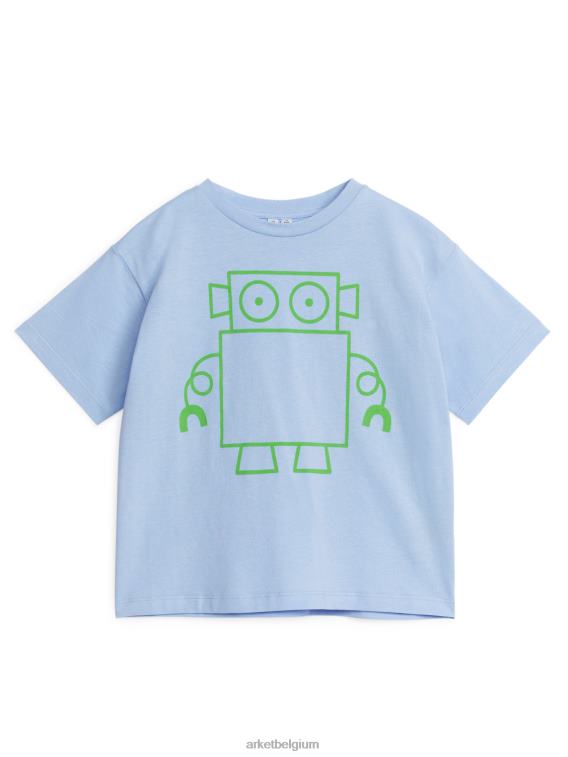 ARKET kleding 0DXJP1457 lichtblauw/robot oversized t-shirt kinderen