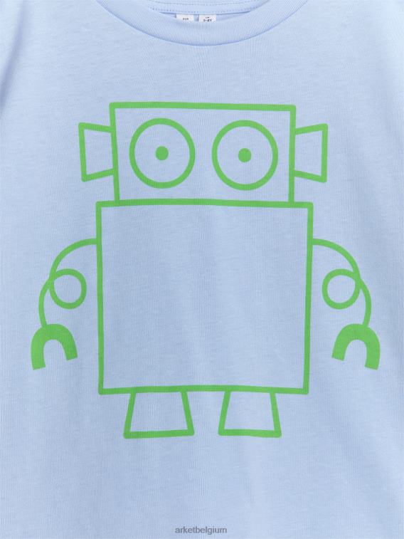 ARKET kleding 0DXJP1457 lichtblauw/robot oversized t-shirt kinderen