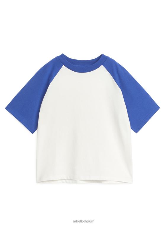 ARKET kleding 0DXJP1458 wit Blauw T-shirt met raglanmouwen kinderen