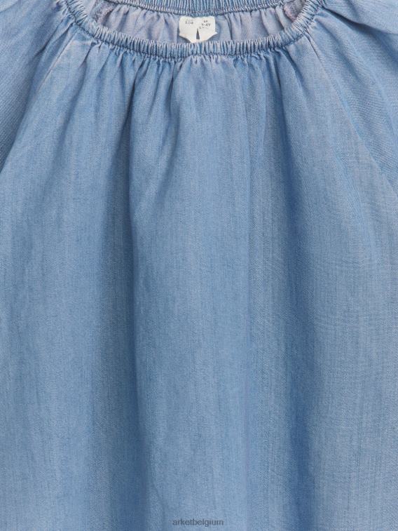 ARKET kleding 0DXJP1464 blauw verzamelde bovenkant kinderen
