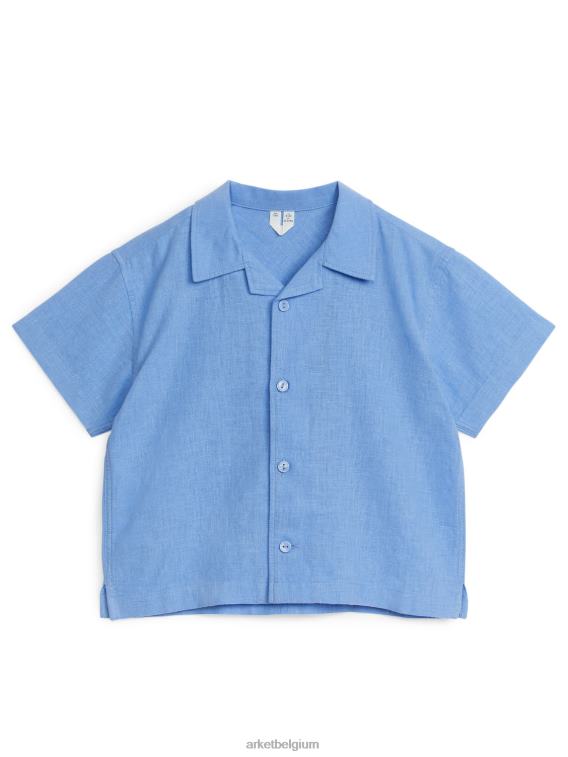 ARKET kleding 0DXJP1469 blauw shirt met korte mouwen kinderen