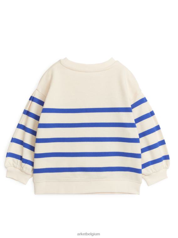 ARKET kleding 0DXJP1476 crème/blauw Sweatshirt met pofmouwen kinderen
