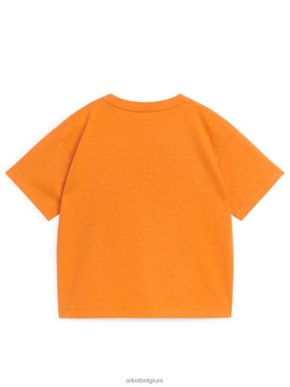 ARKET kleding 0DXJP1482 oranje/robots oversized t-shirt kinderen