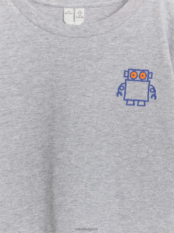 ARKET kleding 0DXJP1485 grijs gemêleerd/robot Lange mouwenshirt kinderen