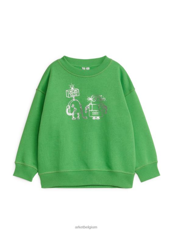 ARKET kleding 0DXJP1487 groen/robots ontspannen sweatshirt kinderen