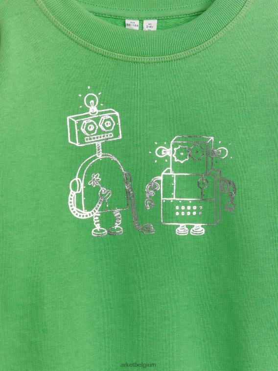 ARKET kleding 0DXJP1487 groen/robots ontspannen sweatshirt kinderen
