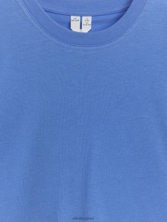 ARKET kleding 0DXJP1489 hemelsblauw T-shirt met ronde hals kinderen