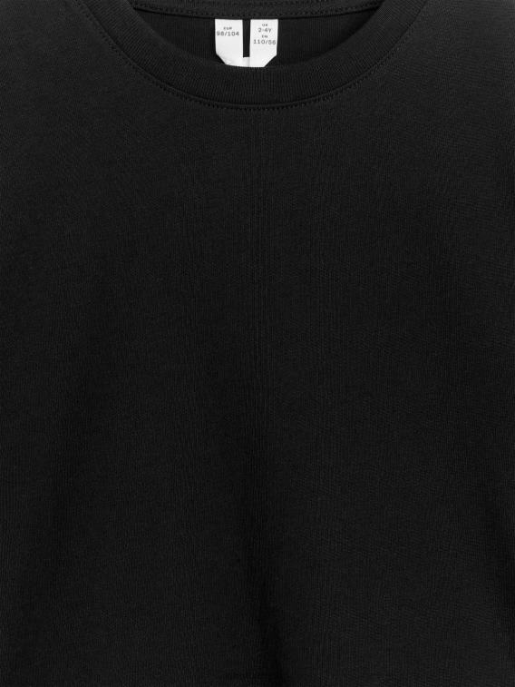 ARKET kleding 0DXJP1490 zwart T-shirt met ronde hals kinderen