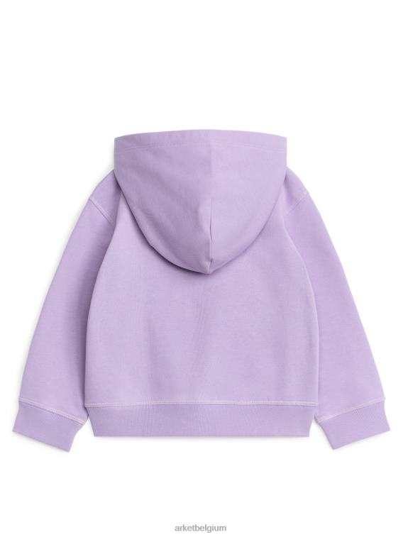 ARKET kleding 0DXJP1492 lila hoodie met rits kinderen
