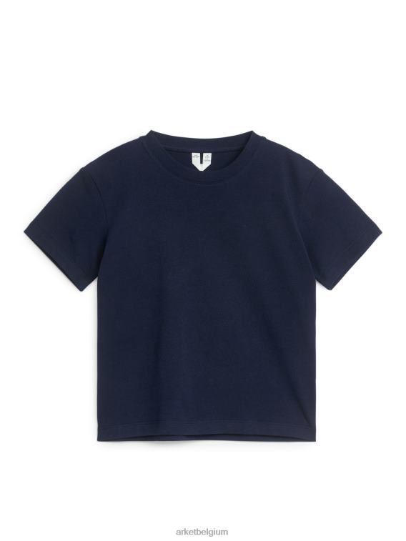 ARKET kleding 0DXJP1493 donkerblauw T-shirt met ronde hals kinderen