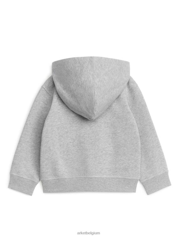 ARKET kleding 0DXJP1494 lichtgrijs hoodie met rits kinderen