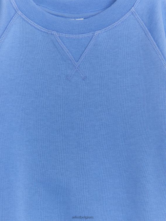 ARKET kleding 0DXJP1496 hemelsblauw sweatshirt van franse badstof kinderen