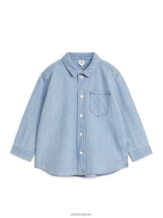 ARKET kleding 0DXJP1497 lichtblauw denim overhemd kinderen