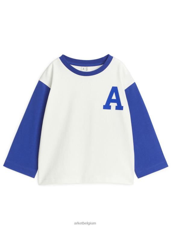 ARKET kleding 0DXJP1502 wit Blauw Varsity-T-shirt kinderen