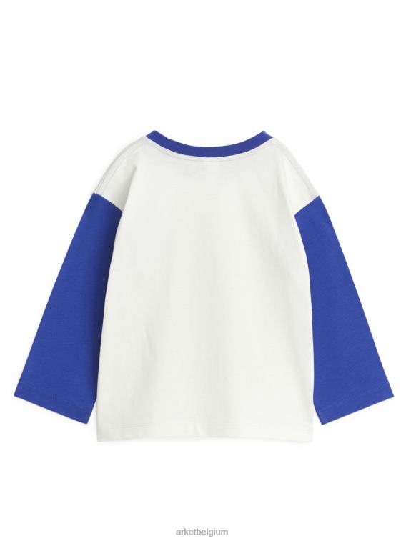 ARKET kleding 0DXJP1502 wit Blauw Varsity-T-shirt kinderen
