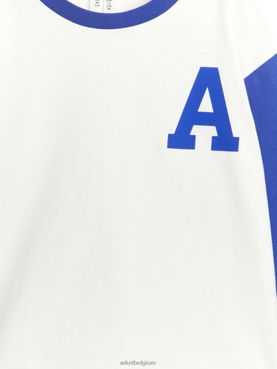 ARKET kleding 0DXJP1502 wit Blauw Varsity-T-shirt kinderen