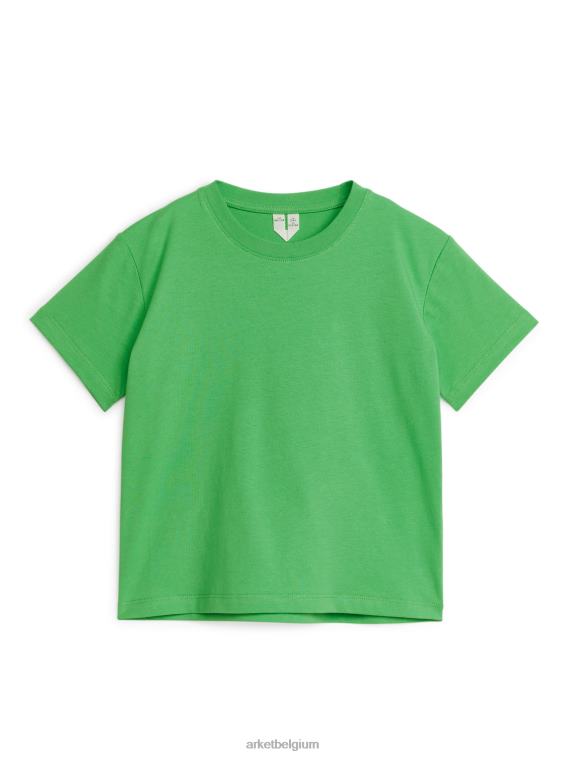ARKET kleding 0DXJP1506 groente T-shirt met ronde hals kinderen