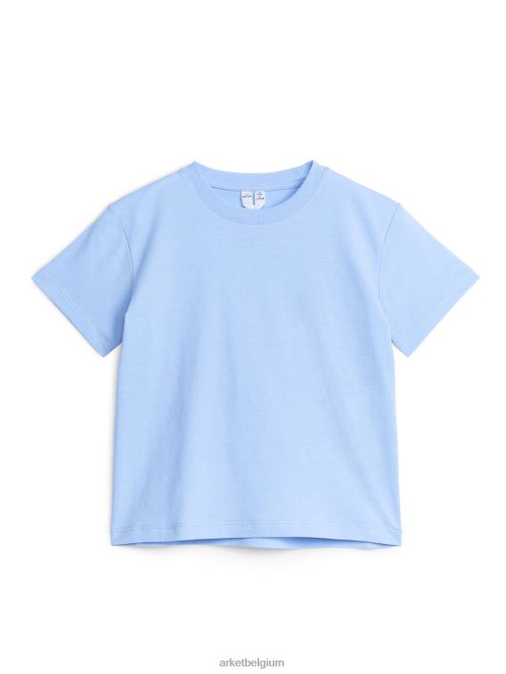 ARKET kleding 0DXJP1507 lichtblauw T-shirt met ronde hals kinderen