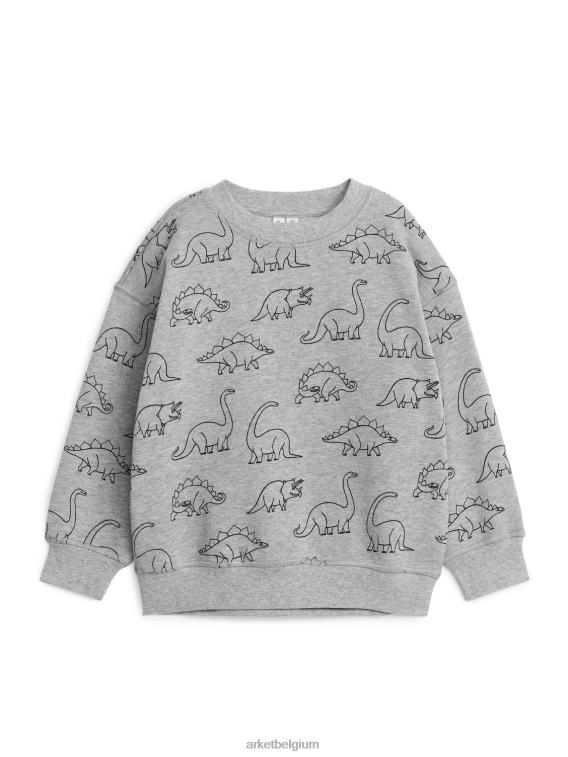 ARKET kleding 0DXJP1509 grijs/dino ontspannen sweatshirt kinderen