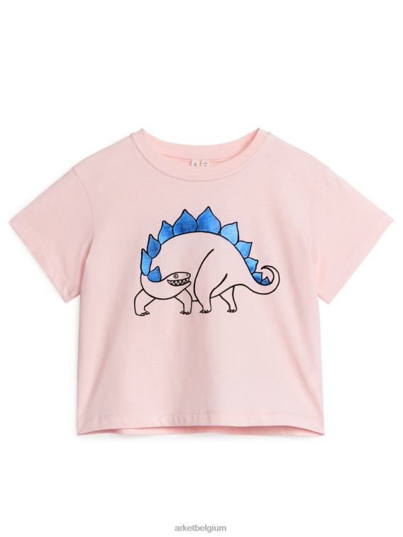 ARKET kleding 0DXJP1510 beige/dino wijdvallend t-shirt kinderen