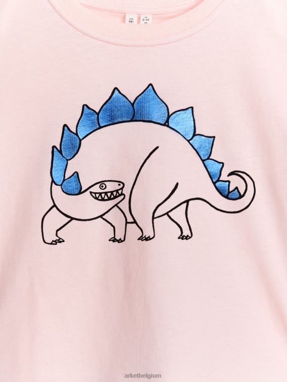 ARKET kleding 0DXJP1510 beige/dino wijdvallend t-shirt kinderen