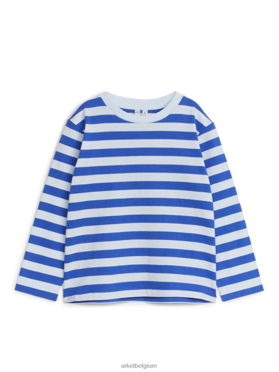ARKET kleding 0DXJP1512 blauwe streep T-shirt met lange mouwen kinderen