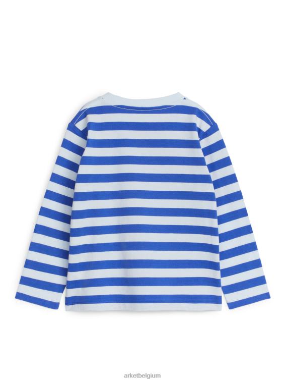 ARKET kleding 0DXJP1512 blauwe streep T-shirt met lange mouwen kinderen