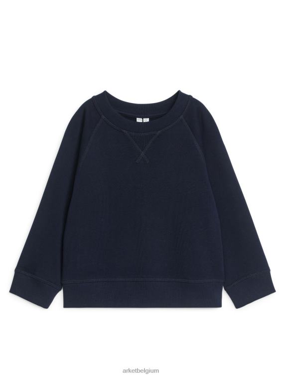 ARKET kleding 0DXJP1514 donkerblauw sweatshirt van franse badstof kinderen