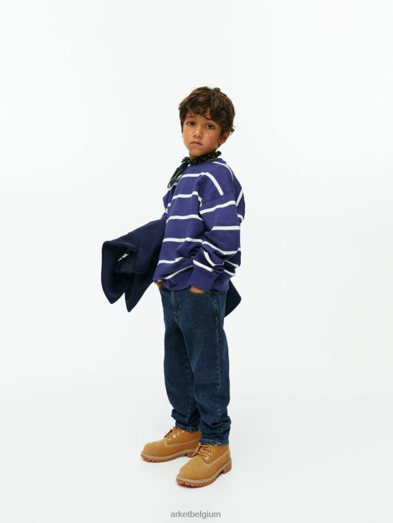 ARKET kleding 0DXJP1516 donkerblauw/gebroken wit ontspannen sweatshirt kinderen