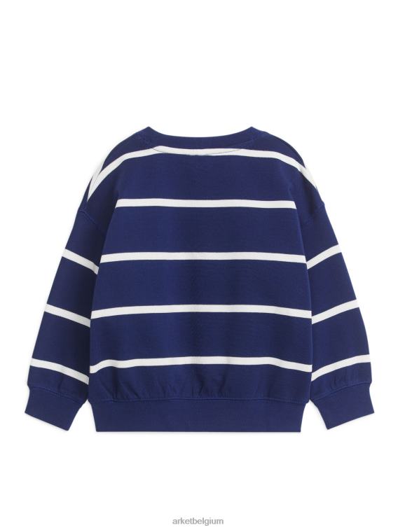 ARKET kleding 0DXJP1516 donkerblauw/gebroken wit ontspannen sweatshirt kinderen