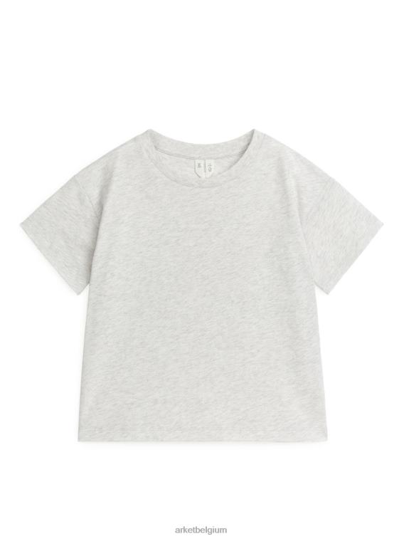 ARKET kleding 0DXJP1519 lichtgrijs gemêleerd lichtgewicht t-shirt kinderen