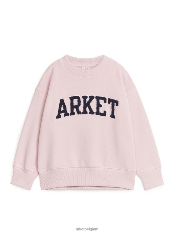 ARKET kleding 0DXJP1521 bleekroze Varsity-sweatshirt kinderen