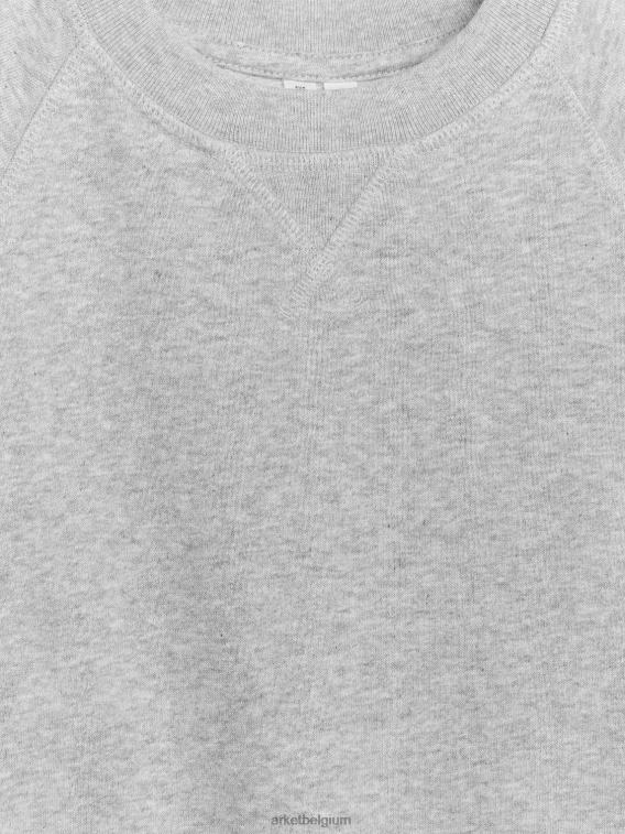 ARKET kleding 0DXJP1522 grijs gemêleerd sweatshirt van franse badstof kinderen