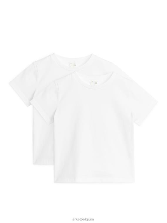 ARKET kleding 0DXJP1527 wit Set van 2 T-shirts met ronde hals kinderen