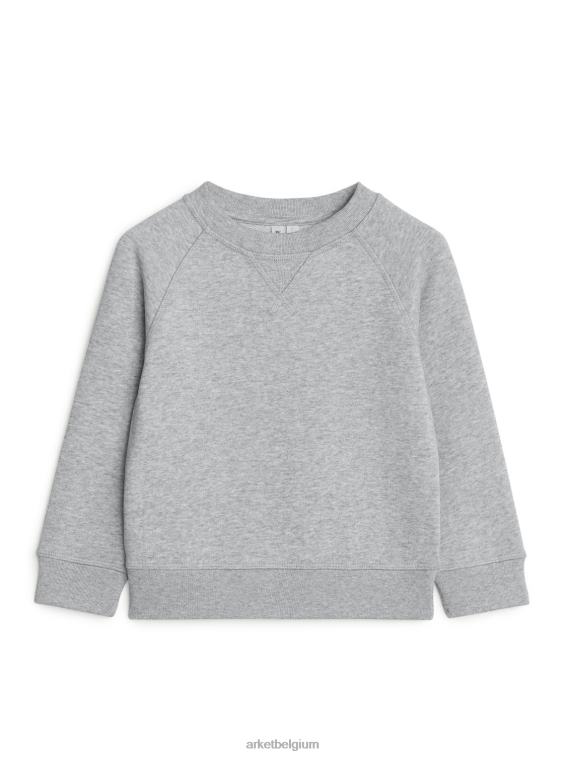 ARKET kleding 0DXJP1529 grijs gemêleerd Sweatshirt met ronde hals kinderen