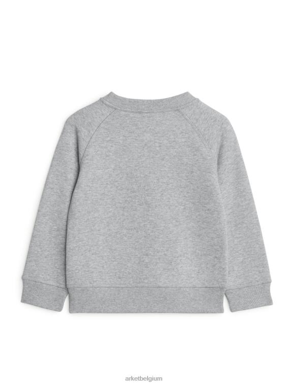 ARKET kleding 0DXJP1529 grijs gemêleerd Sweatshirt met ronde hals kinderen