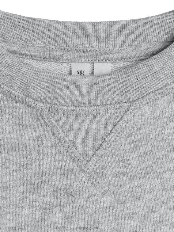 ARKET kleding 0DXJP1529 grijs gemêleerd Sweatshirt met ronde hals kinderen