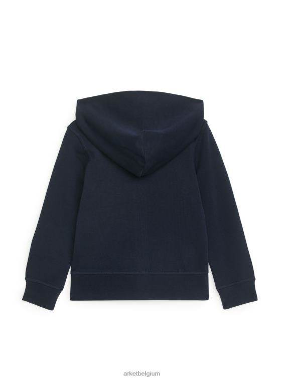 ARKET kleding 0DXJP1530 donkerblauw hoodie met rits kinderen