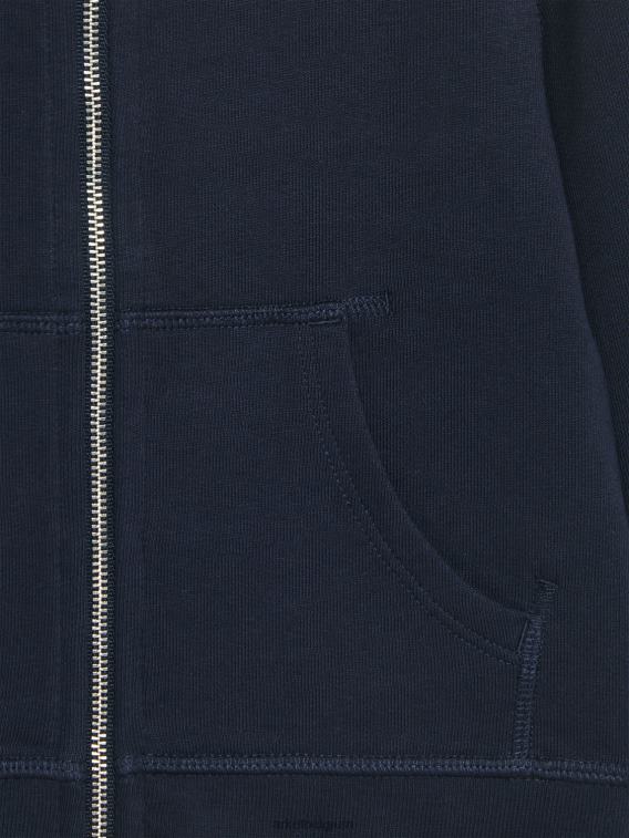 ARKET kleding 0DXJP1530 donkerblauw hoodie met rits kinderen