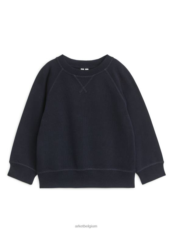 ARKET kleding 0DXJP1533 donkerblauw Sweatshirt met ronde hals kinderen