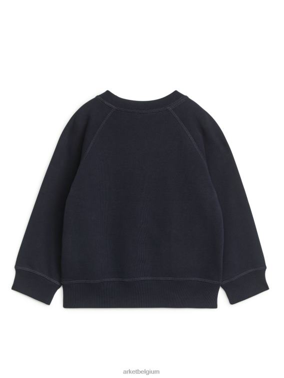 ARKET kleding 0DXJP1533 donkerblauw Sweatshirt met ronde hals kinderen