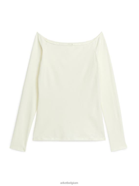 ARKET kleding 0DXJP285 gebroken wit off-shoulder topje kinderen
