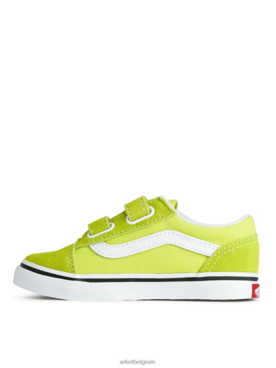 ARKET schoenen 0DXJP1393 Fel groen vans old skool klittenbandsneakers voor peuters kinderen